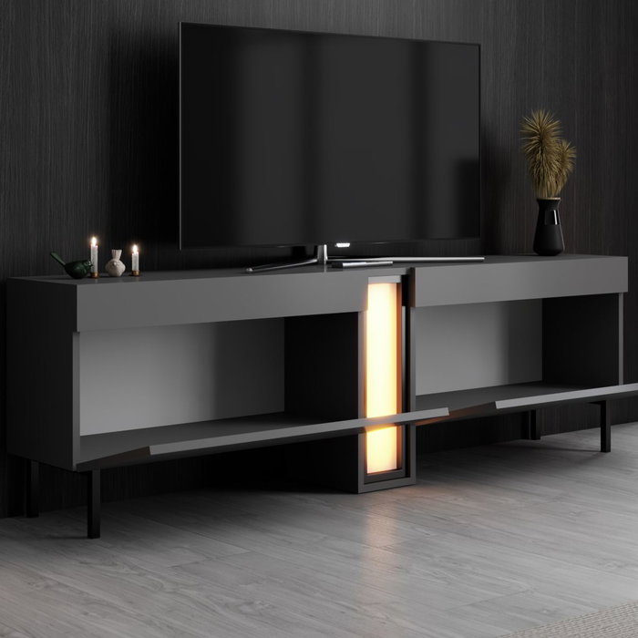 Hanah Home Nova Soporte para TV Antracita con Iluminación LED Hanah Home Nova Soporte para TV Antracita con Iluminación LED